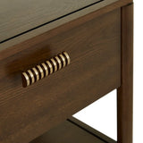 Marlow Bedside Chocolate Oak