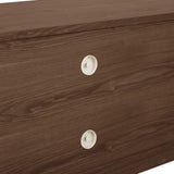 Oberon Crescent Entertainment Unit Smoked Ash 1800mm