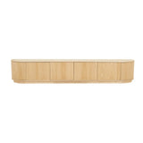 Oberon Crescent Entertainment Unit Natural 2580mm