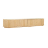 Oberon Crescent Entertainment Unit Natural 2580mm