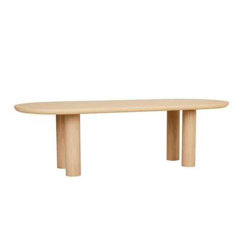 Seb Oval Dining Table 3000mm Natural