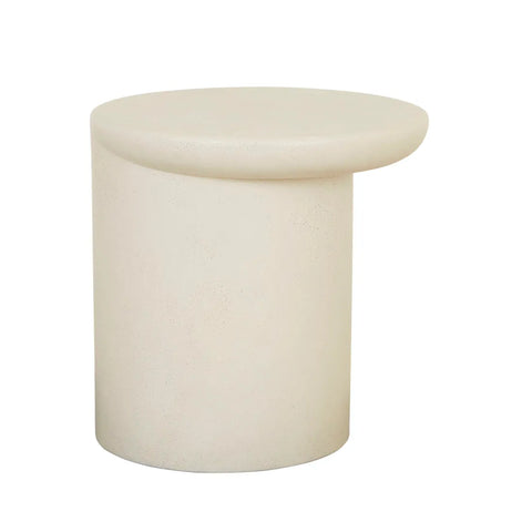 Petra Sphere Side Table Ivory