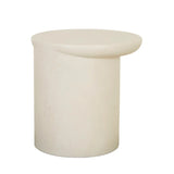 Petra Sphere Side Table Ivory