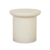 Petra Sphere Side Table Ivory