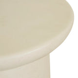 Petra Sphere Side Table Ivory