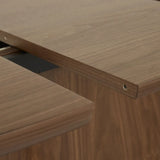 Seb Pebble Extendable Dining Table Walnut