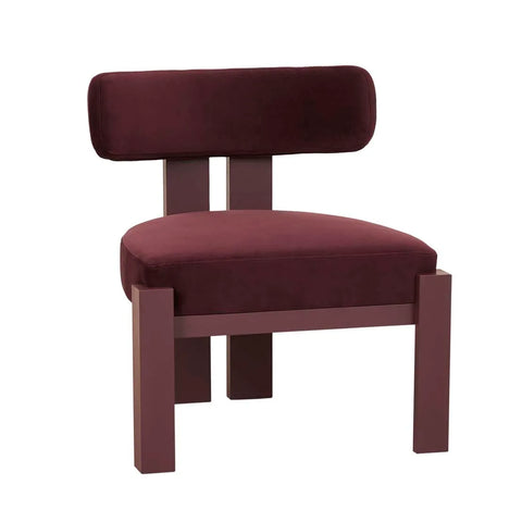 Ninette Armchair Plum Velvet
