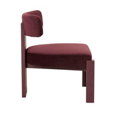 Ninette Armchair Plum Velvet