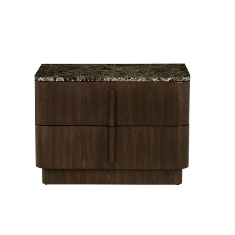 Billie Marble Buffet Marble Bedside Chocolate