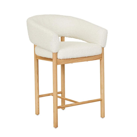 jensen barstool snow boucle