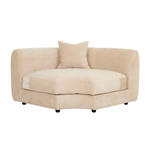 Madrid Curve Corner Sofa Soft Wheat