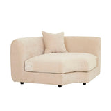Madrid Curve Corner Sofa Soft Wheat