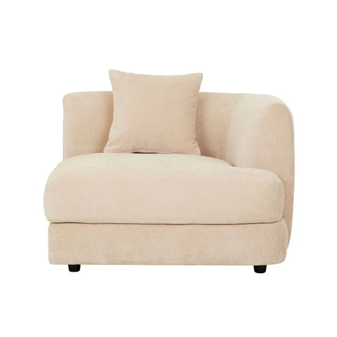 Madrid Curve Right Arm Sofa Soft Tweed