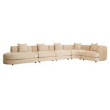 Madrid Curve Right Chaise Sofa Soft Tweed