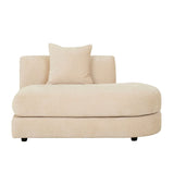 Madrid Curve Right Chaise Sofa Soft Tweed