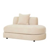Madrid Curve Right Chaise Sofa Soft Tweed