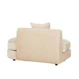 Madrid Curve Right Chaise Sofa Soft Tweed