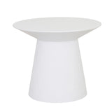 Livorno Round Side Table White Speckle