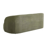 Kennedy Becket Sofa Olive Green Velvet