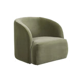 kennedy becket sofa chair olive green velvet