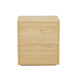 Marcel Bedside Two Drawer Natural