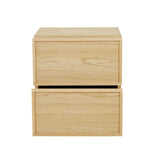 Marcel Bedside Two Drawer Natural