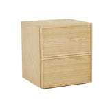 Marcel Bedside Two Drawer Natural