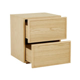 Marcel Bedside Two Drawer Natural