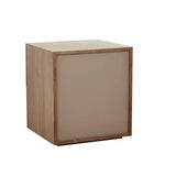 Marcel Bedside Two Drawer Walnut