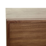 Marcel Bedside Two Drawer Walnut