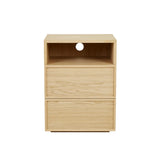 Marcel Bedside Open Two Drawer Natural
