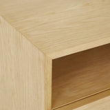Marcel Bedside Open Two Drawer Natural