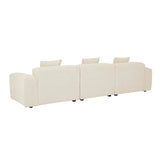 Airlie Slab Four Seater Sofa Buttercream