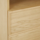 Marcel Bedside Open Two Drawer Natural