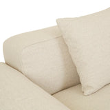 Airlie Slab Four Seater Sofa Buttercream