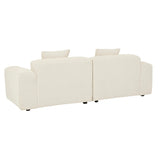 Airlie Slab Three Seater Sofa Buttercream