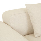 Airlie Slab Three Seater Sofa Buttercream