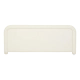 Almos Chubby Bedhead Wide Queen Ivory Boucle
