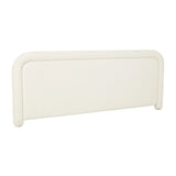 Almos Chubby Bedhead Wide Queen Ivory Boucle