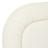 Almos Chubby Bedhead Wide Queen Ivory Boucle