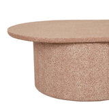 livorno pillar coffee table terracotta speckle