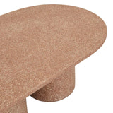 livorno pillar coffee table terracotta speckle