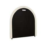 Madrid Arch Bedhead Double Natural Stripe