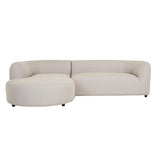 Aruba Curve Right Chaise Misty Grey