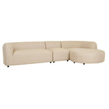 Aruba Curve Left Arm Sofa Sand Dune
