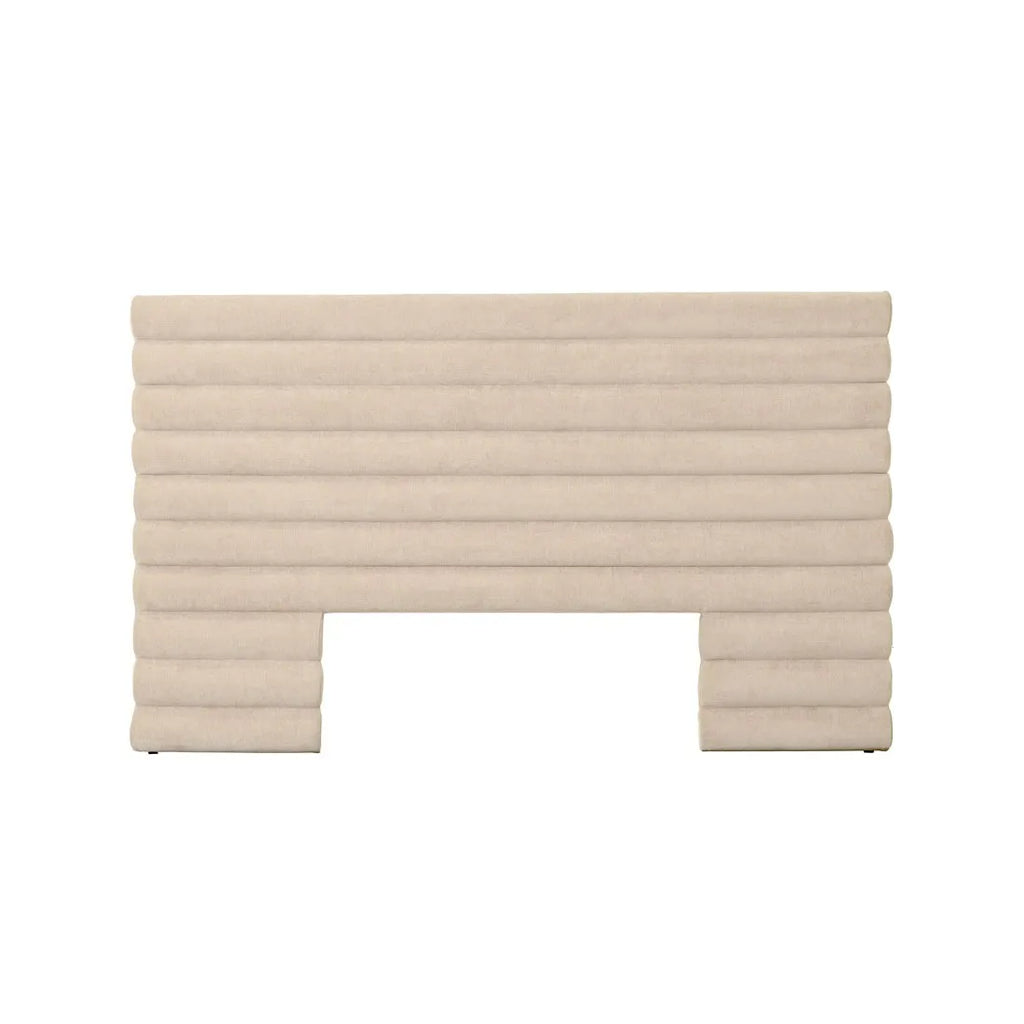Madrid Tufted Bedhead Queen Soft Wheat