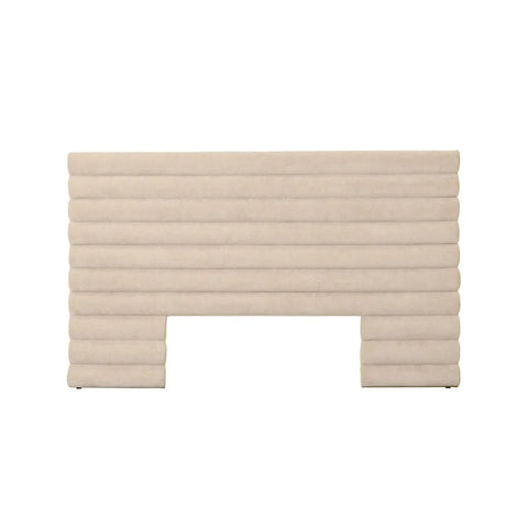 Madrid Tufted Bedhead Queen Soft Wheat