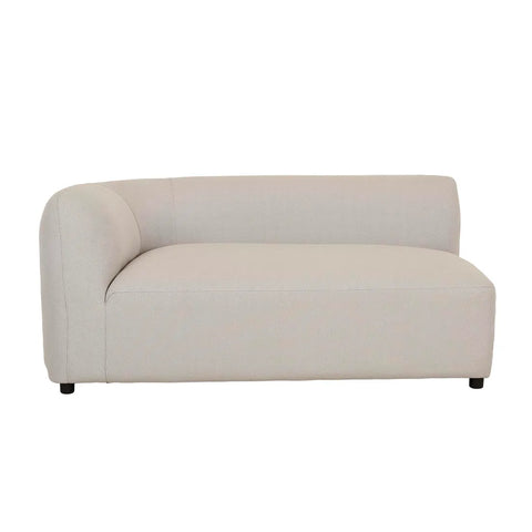 Aruba Curve Left Arm Sofa Misty Grey
