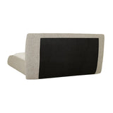 Madrid Curve Bed Queen Beige Mercury Boucle
