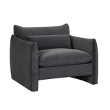 Sidney Peak Sofa Chair Nocturne Velvet